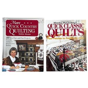 Set of 2 Books: Quick Country Quilting & Classic Quilting by Mumm & McCloskey